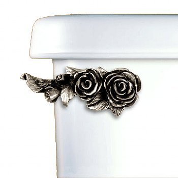Roses Toilet Flush Front Tank Mount Lever Handle Satin Pewter Finish