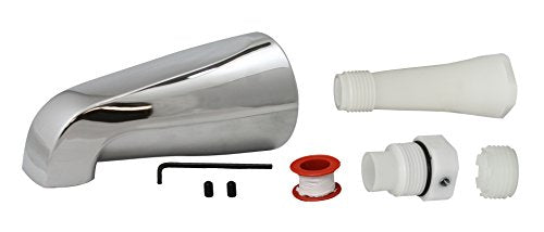 Plumb Pak Pp825-33 Pp825 Universal Fit Bath Tub Spout, Without Diverter, Polished Chrome