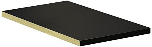 Compartment Shelf - for 12 Inches Wide - 21 Inch Deep Designer Wood Locker - Full Depth - Black