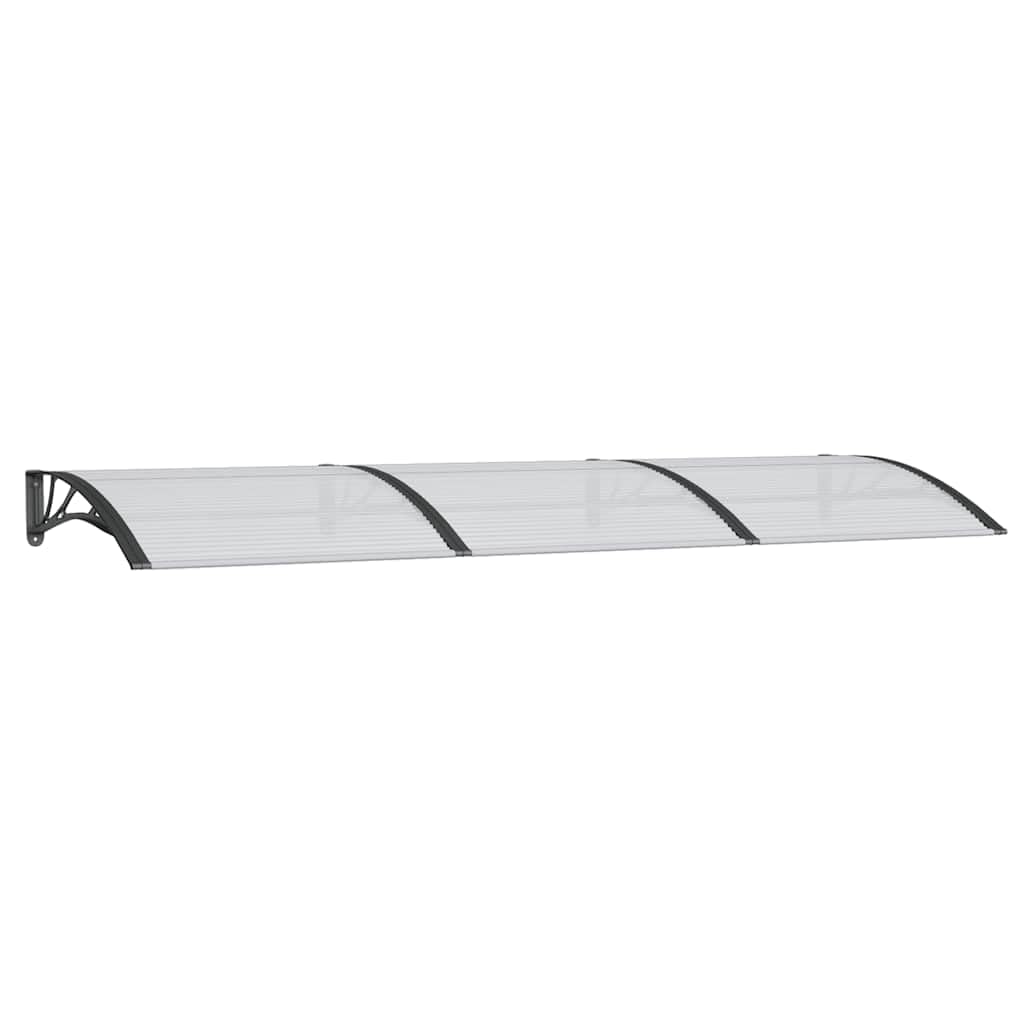 vidaXL Door Canopy Black 118.1x39.4" Polycarbonate"