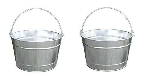 Witt Industries Galvanized Products 16 Quarts Pail (Pack of 2)