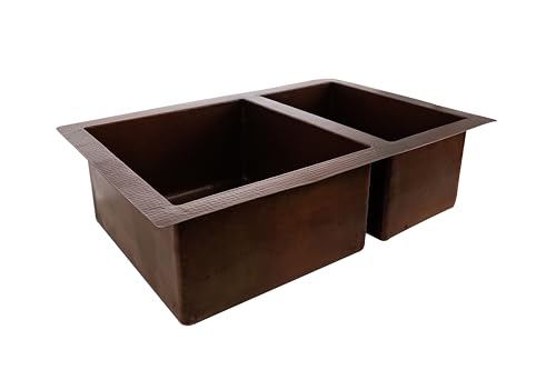 INNOVA COPPER KITCHEN SINK 60/40 36X22X9 G17 DARK