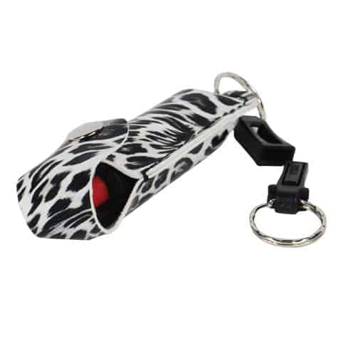 Pepper Shot 1.2% MC 1/2 oz Halo Holster Leopard Black/White