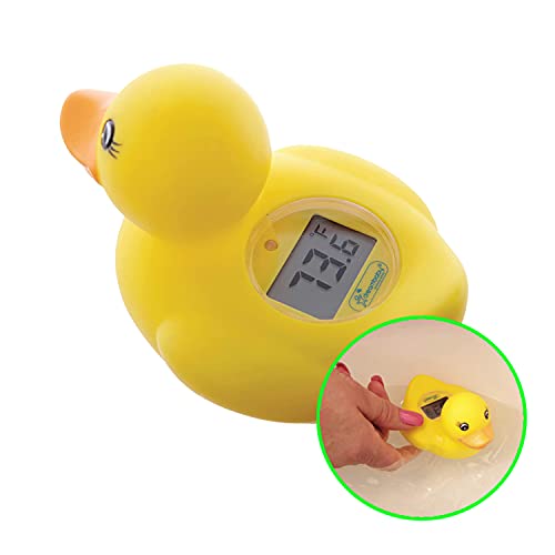 Dreambaby Room And Bath Baby Thermometer Safety Toy- Model L321 - Reliable Temperature Readings - Yellow Duck