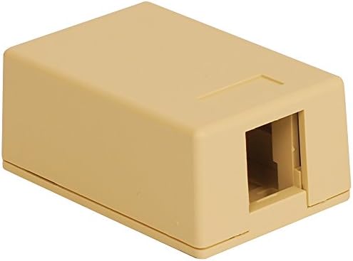 Surface Mount Box, 1-Port, 25Pk, Iv