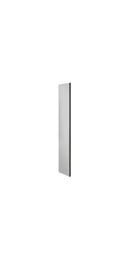 Side Panel - for 6 Feet High - 18 Inch Deep Designer Wood Locker - without Sloping Hood - Gray