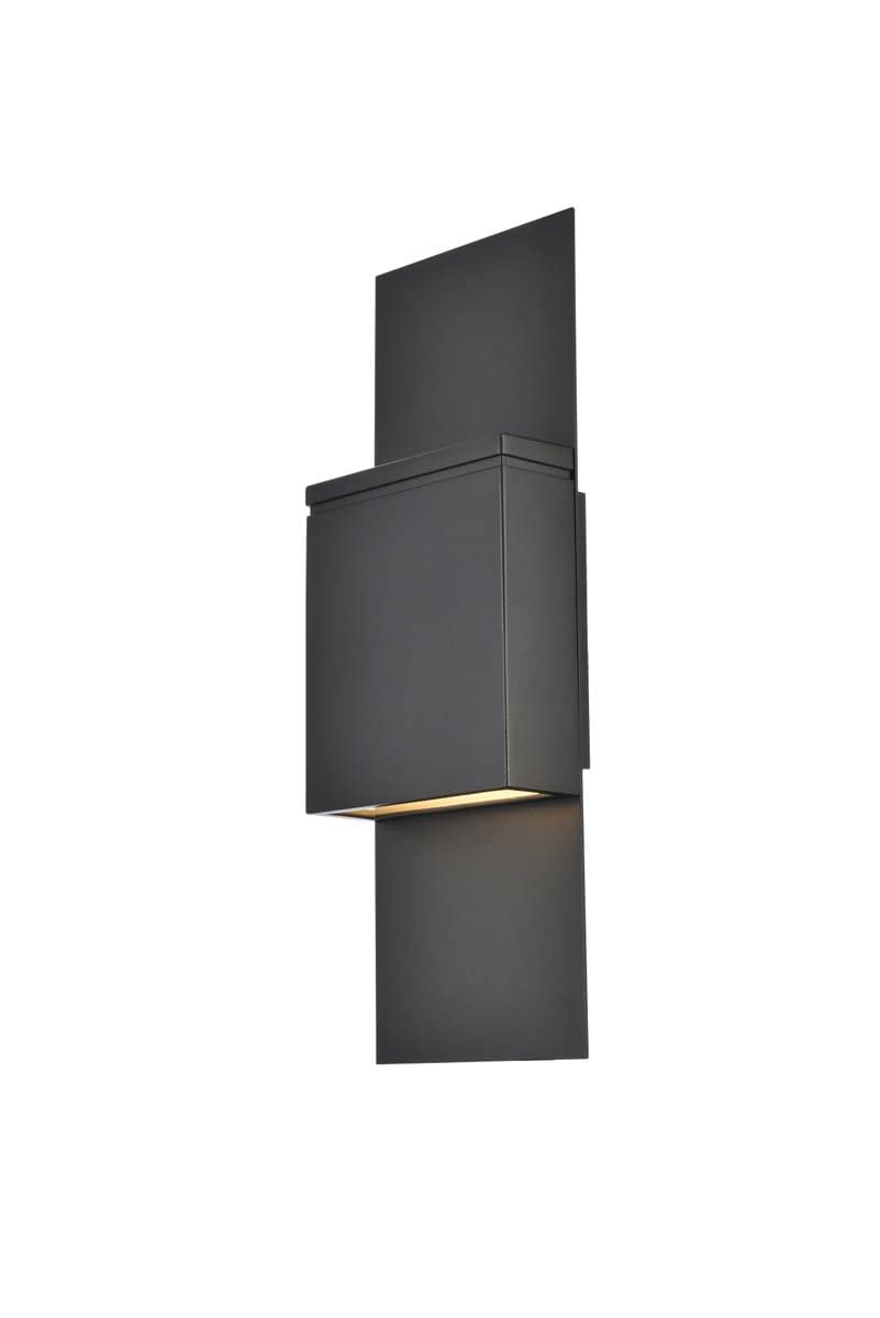 Elegant Lighting Living District Raine 1-Light 6 Modern Aluminum Led Wall Sconce In Black