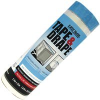 Easy Mask Pre-Taped Drop Cloth Plastic 05 Mil 96  X 75