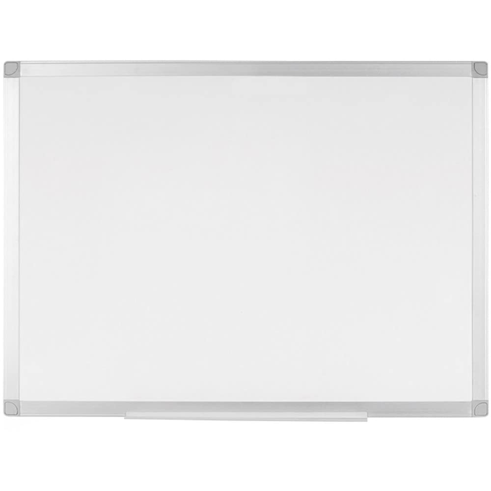 Bi-silque 24 (2 ft) Width x 36” (3 ft) Height - White Porcelain Surface - Aluminum Frame - Rectangle - Horizontal/Vertical - Wall Mount - 1 Each-CR06999214-Office Supplies