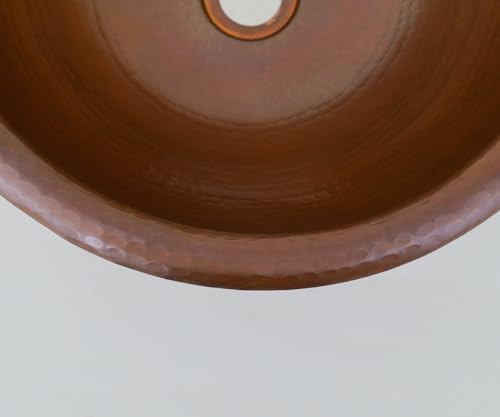 INNOVA COPPER ROUND BATH SINK ROUND LIP 15X15X5 G18 DARK