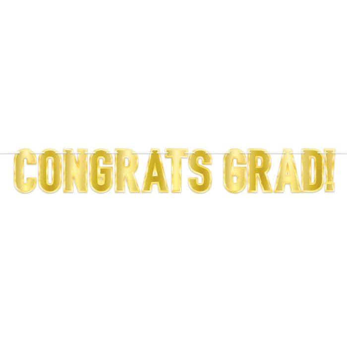 Foil Congrats Grad! Streamer