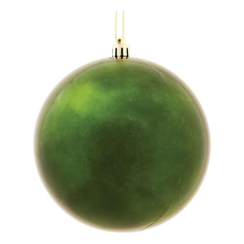 Casafoyer  6″ Moss Green Shiny Ball UV 4/Bag - N591564DSV - (Pack Of 2)