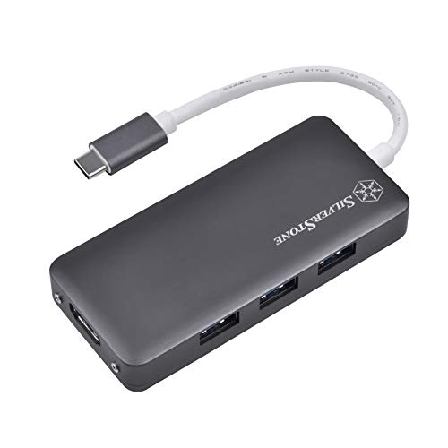 USB 3.1 Type-C Gen1 to Type-C to USB 3.1 Gen 1 Type-A x3, HDMI V1.4 x1, Type-C PD x1 adapter, charcoal