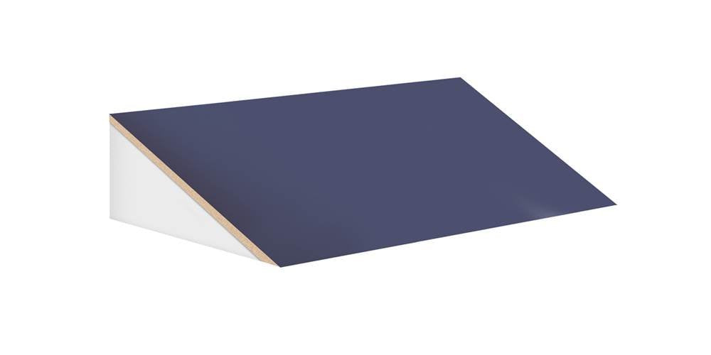 Sloping Hood - for 12 Inches Wide - 21 Inch Deep Designer Wood Locker - 3 Wide - Blue