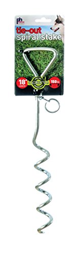 Prevue Pet Products 2111 Heavy-Duty 18 Spiral Tie-Out Stake