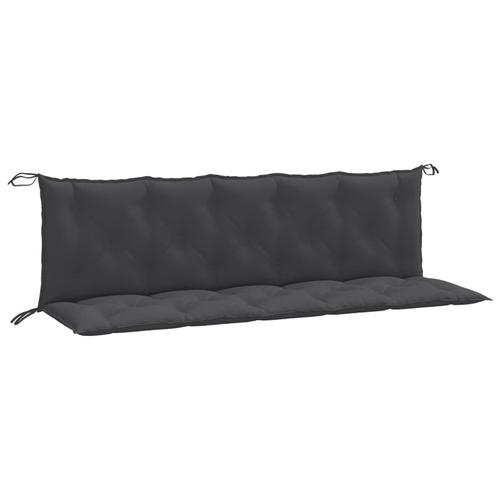 vidaXL Garden Bench Cushions 2 pcs Melange Anthracite 70.9x19.7"x2.8" Fabric"