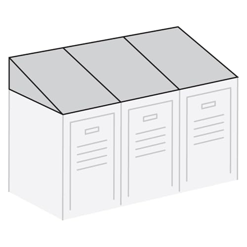 Sloping Hood - for up to (3) 18 Inch Wide Lockers - 21 Inch Deep - Tan