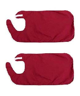 Waterproof Shirt Saver Bib  - Size -Large (27 x 23”) - Burgundy color - Pack of 2
