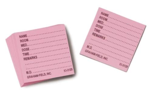 MEDICINE CARD PINK 500/BX GRAFCO