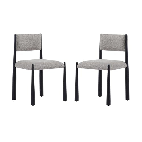 Lennor Metal Boucle Side Chair in Mushroom - Set of 2