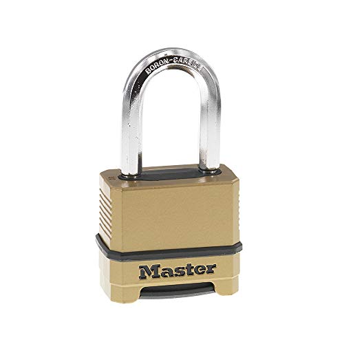 Master Lock Outdoor Combination Lock, Heavy Duty Weatherproof Padlock, Resettable Combination Lock For Outdoor Use, M175Xdlf, Br