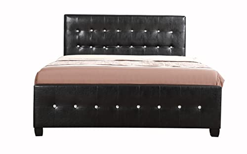 Diamond Black King Panel Beds