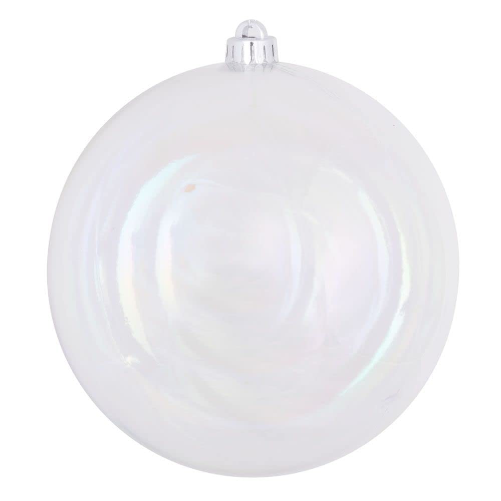 Casafoyer 12″ Clear Iridescent Ball Drilled Cap - (Pack Of 2)