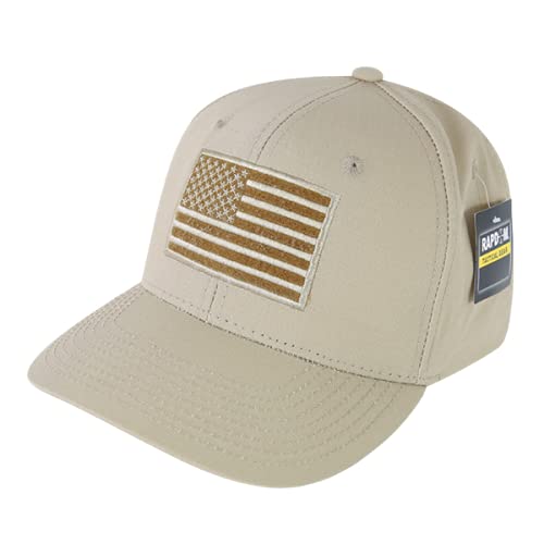 Embroidered Ripstop Cap, USA, Khaki