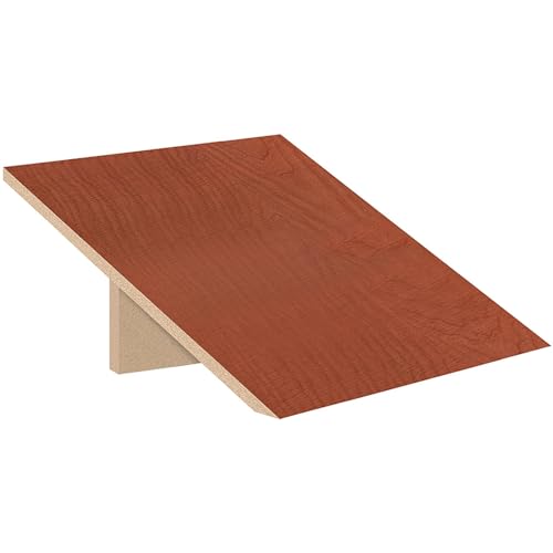 Sloping Hood - for 18 Inches Wide - 24 Inch Deep Designer Wood Locker - 1 Wide - Cherry