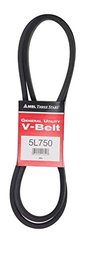 Mbl 5L750 (3750) Fractional Horsepower V-Belt, 5L Section, 2132 Width, 38 Height, 75 Length, Rubber