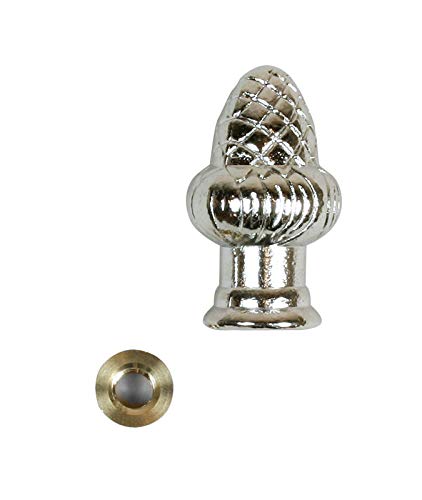 Jandorf Finial Acorn Reducer 1/8 In. Nickel Finish