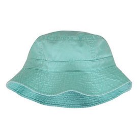 VA101 | VACATIONER- Pigment dyed, garment washed cotton twill, crushable bucket hat style. L-59 cm (7 3/8)- SEAFOAM <br>NEW