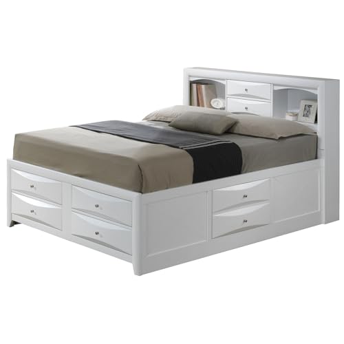 Marilla White Queen Panel Beds