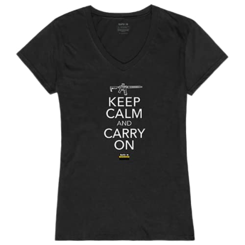 Graphic V-Neck, Carry On, Black, XL