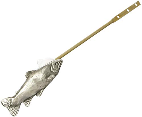 Casafoyer Trout Toilet Flush Handle Front Mount in Satin Pewter Finish - (Pack Of 2)