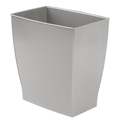 Idesign Mono Bpa-Free Plastic Rectangular Waste Basket - 11.25 X 7.5 X 12, Gray