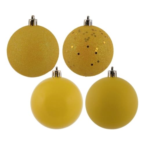 Casafoyer 3” Yellow Ball 4-Finish Asst 16/Bx - (Pack Of 2)