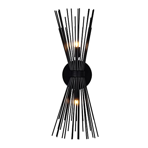 Casafoyer Savannah 2 Light Wall Sconce With Black Finish | (2 Units)
