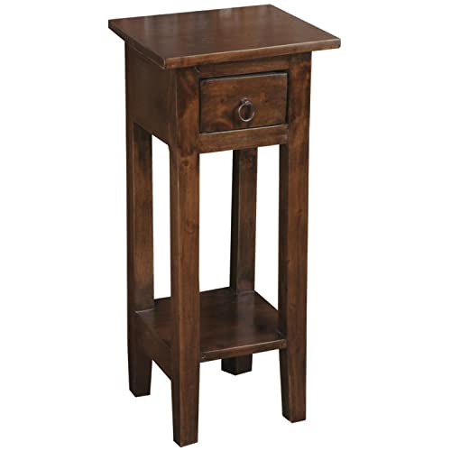 Casafoyer  Cottage Narrow Side Table | Java Brown - (Pack Of 2)