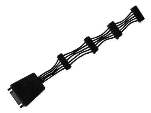 SATA Power Adapter Cable with Capacitor, 1to 4