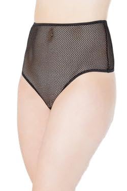 Coquette High Waisted Fishnet Thong