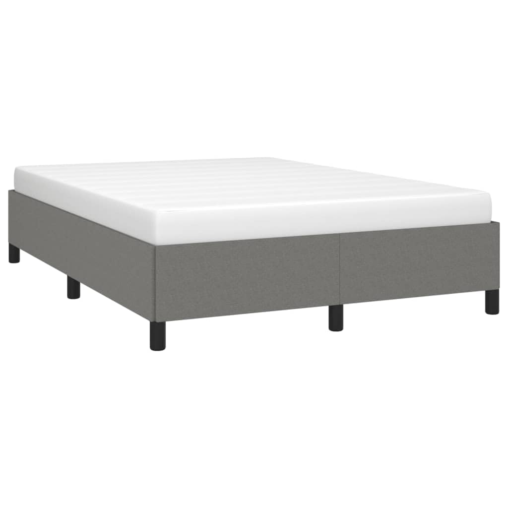 vidaXL Bed Frame Dark Gray 53.9x74.8??Fabric
