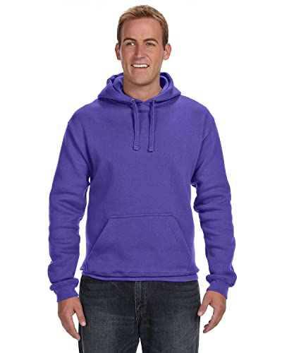 J. America Premium Hooded Sweatshirt - Purple, L