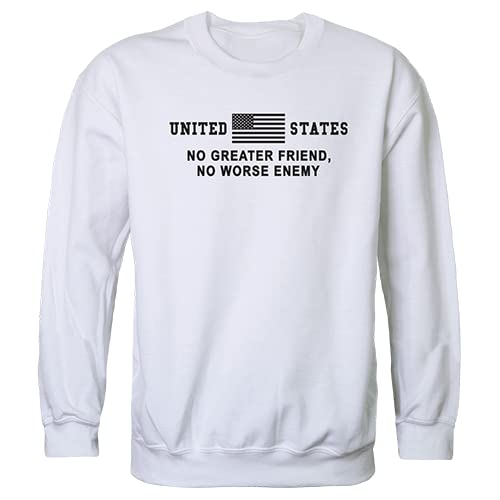 Graphic Crewneck, No Greater, White, 2X