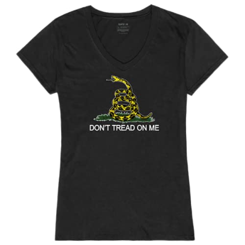 Graphic V-Neck, Gadsden, Black, L