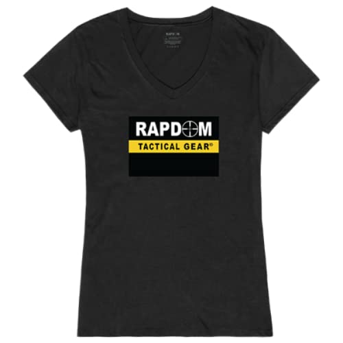 Graphic V-Neck, RAPDOM, Black, XL