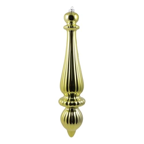 Casafoyer  14” Lime Shiny Finial Drop UV 2/Bag - N150873DSV - (Pack Of 2)