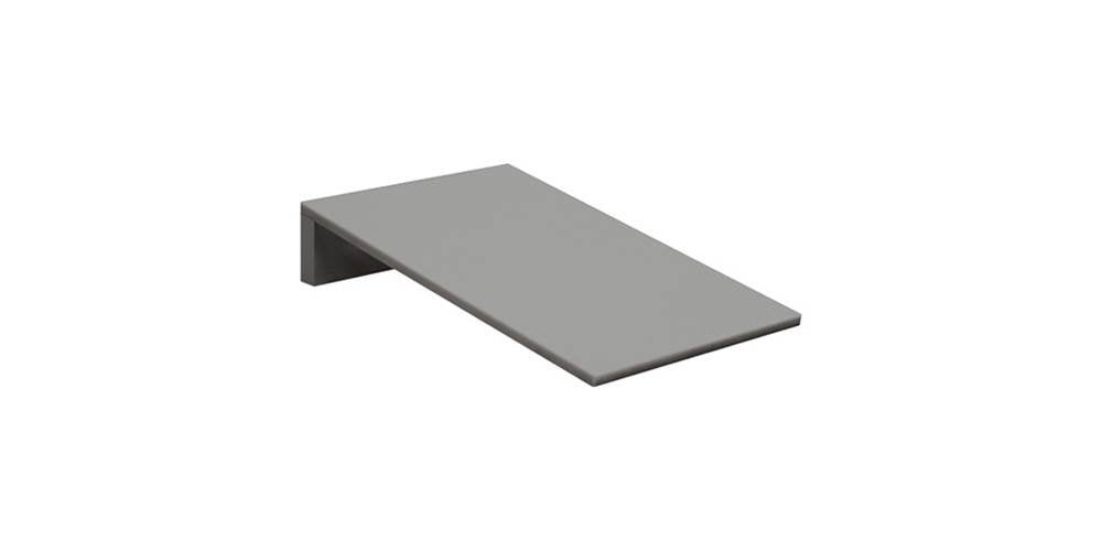 Sloping Hood - for Heavy Duty Plastic Locker - 1 Wide - Gray