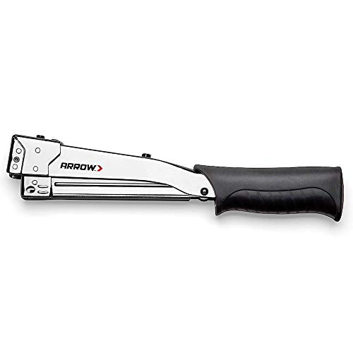 Arrow Ht55Bl Hammer Tacker, Manual Stapler For Construction And Insulation, Ergonomic Grip Handle, Dual-Capacity Rear-Load Magaz