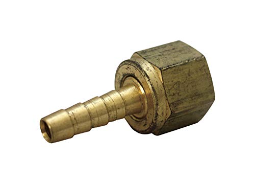 Jmf Hose Barb 38  Hose Barb X 14  Yellow Brass 150 Psi Lead Free